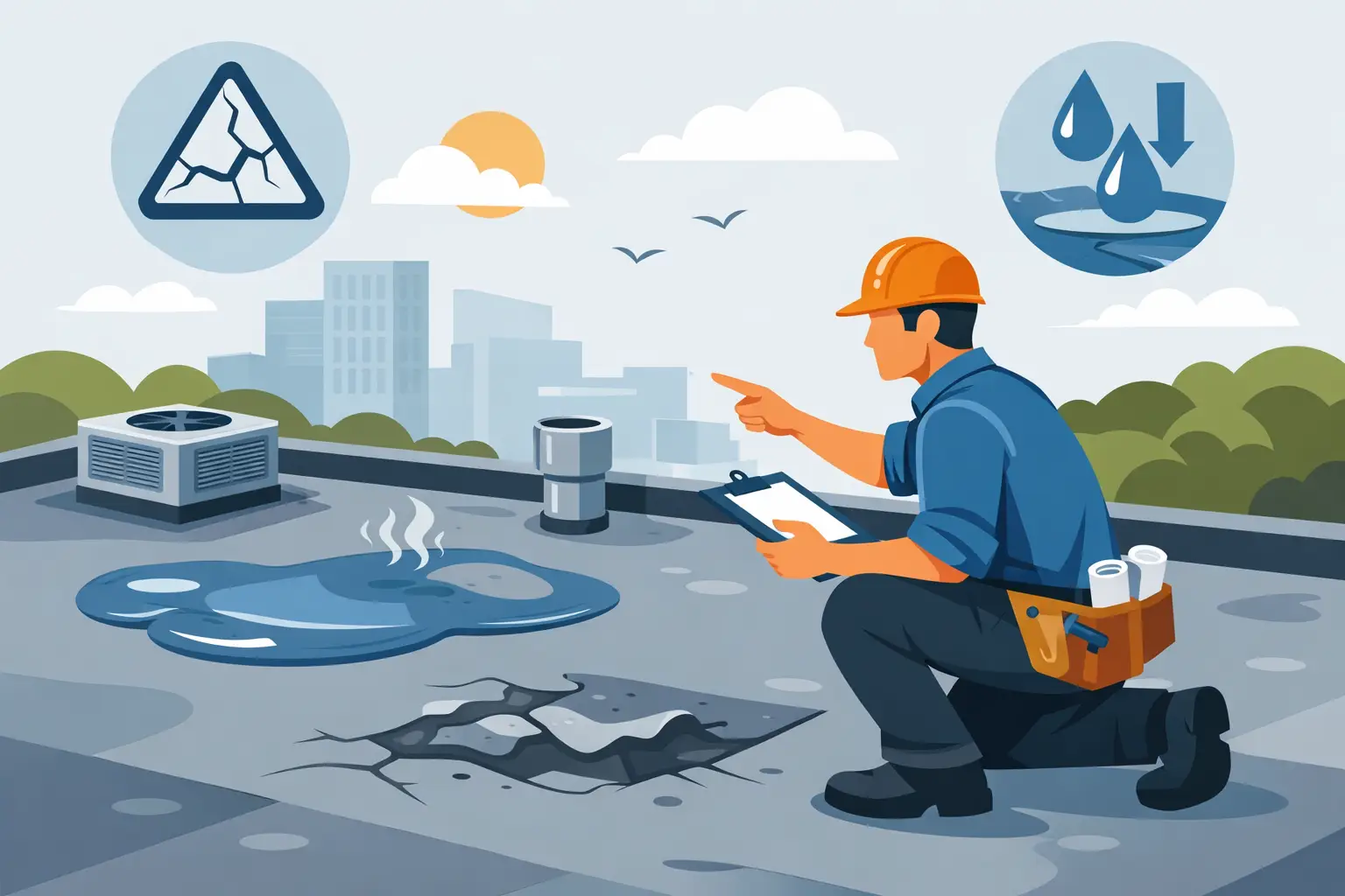 Flat Roof Replacement Signs to Watch For