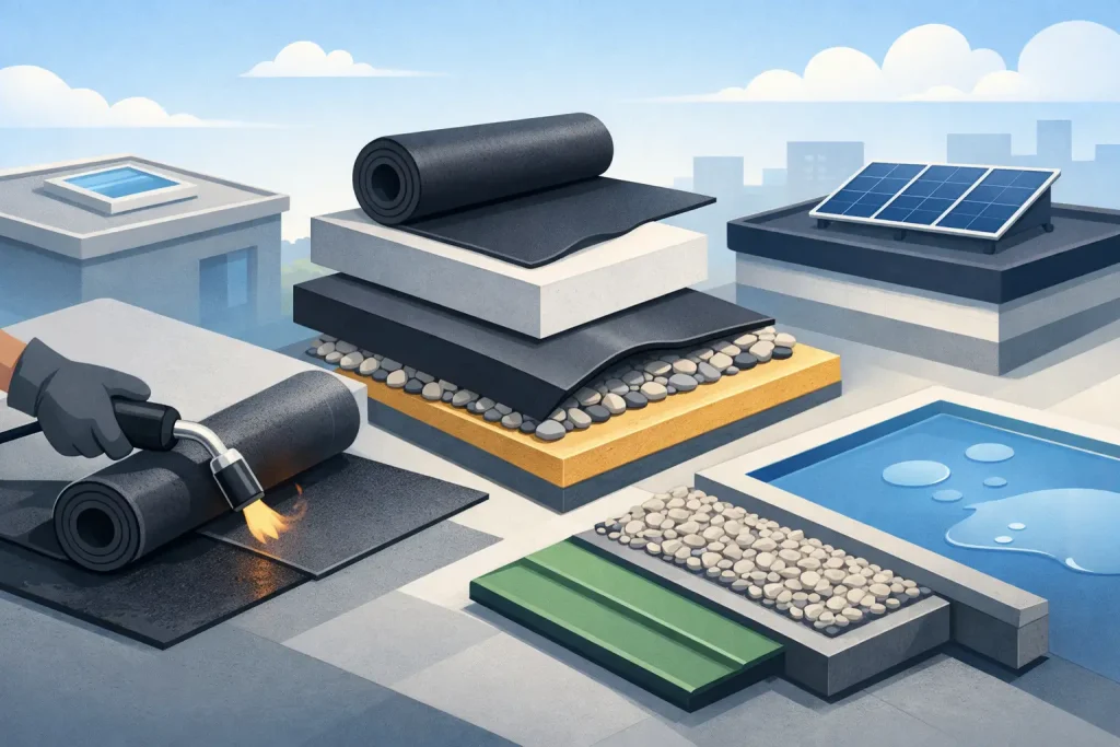 Best Materials for Flat Roofs