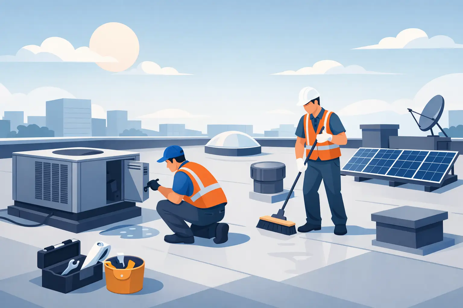 Commercial Flat Roof Maintenance Guide