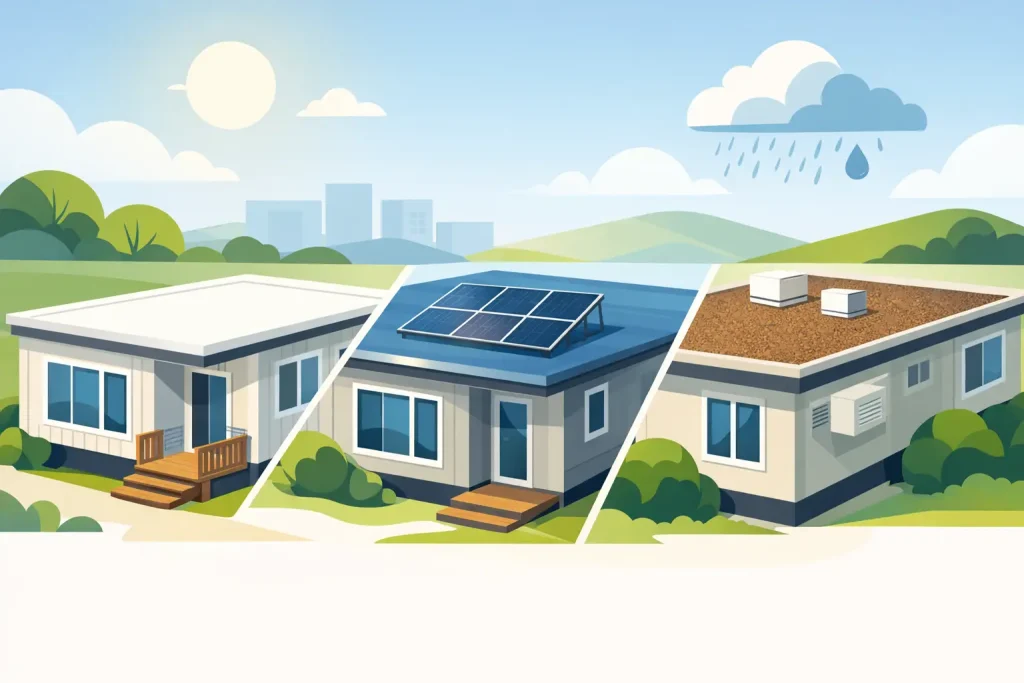 Manufactured Home Flat Roofing Options