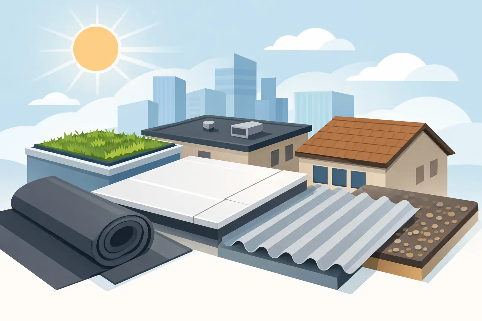 7 Best Low Slope Roofing Options
