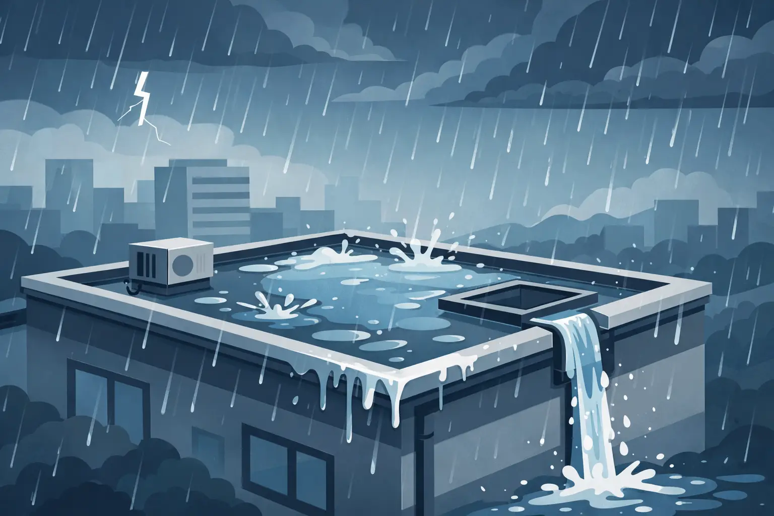 Can Flat Roofs Handle Heavy Rain?