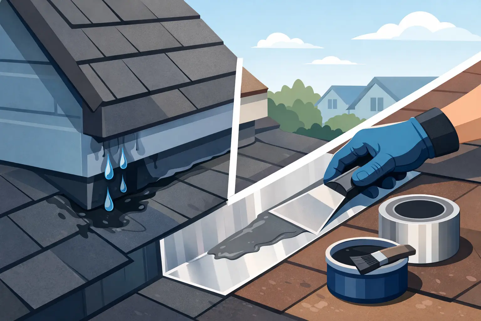 How to Patch Roof Flashing Without Missing the Leak