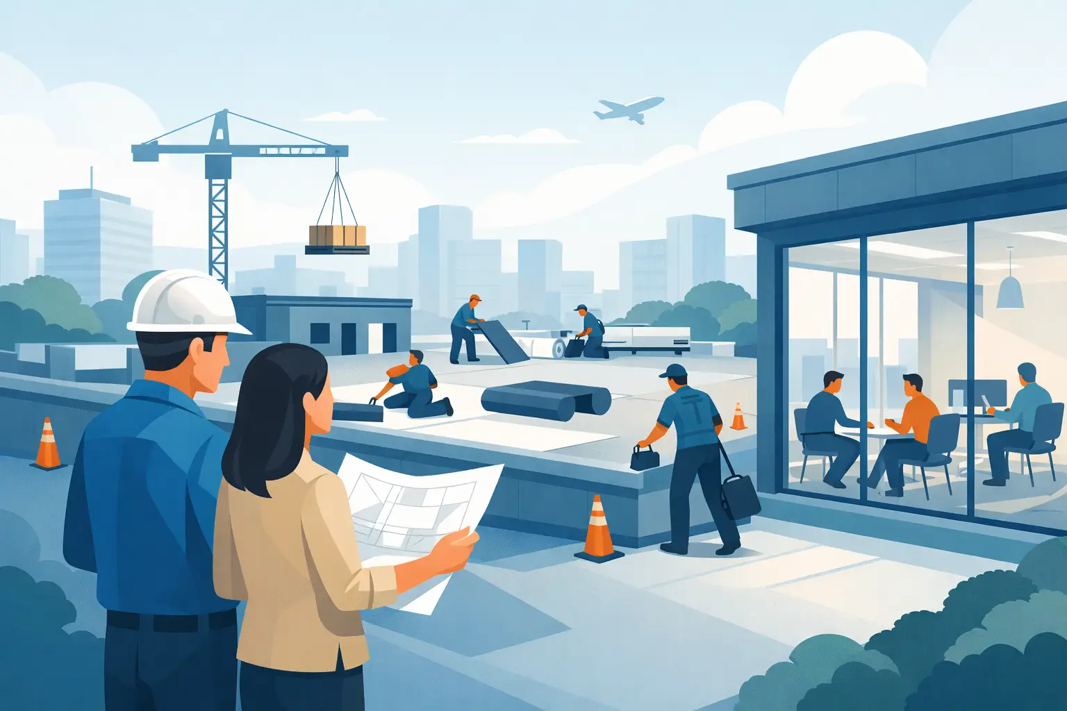 How to Plan Commercial Reroofing With Less Disruption
